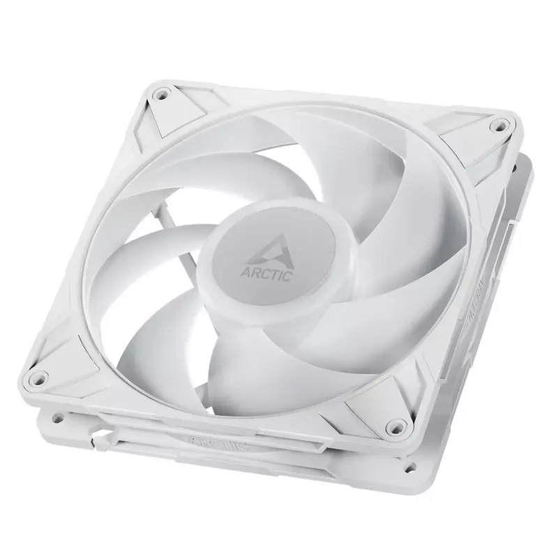 ARCTIC Freezer P14 Pro A-RGB (balta) – 3 vnt. pakuotė 140 mm A-RGB PWM ventiliatorius su kabelių skirstytuvu