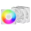 ARCTIC Freezer P14 Pro A-RGB (balta) – 3 vnt. pakuotė 140 mm A-RGB PWM ventiliatorius su kabelių skirstytuvu