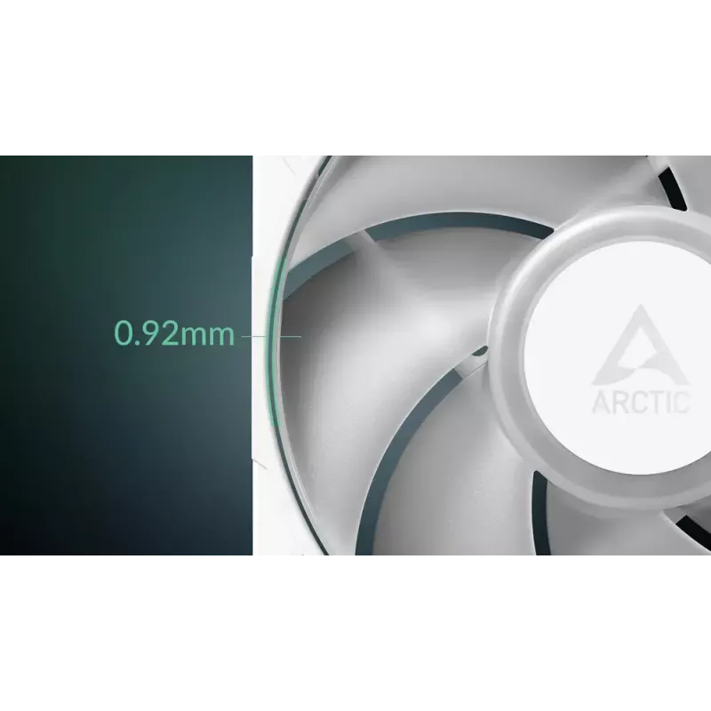 ARCTIC Freezer P14 Pro A-RGB (balta) – 3 vnt. pakuotė 140 mm A-RGB PWM ventiliatorius su kabelių skirstytuvu