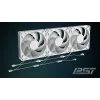 ARCTIC Freezer P14 Pro A-RGB (balta) – 3 vnt. pakuotė 140 mm A-RGB PWM ventiliatorius su kabelių skirstytuvu