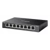 TP-Link Omada ES208GP tinklo komutatorius valdomas L2 Gigabit Ethernet (10/100/1000) Maitinimas per eternetą (PoE) DIN bėgelis juoda