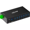 InLine 35396B sąsajų šakotuvas USB 3.2 Gen 1 (3.1 Gen 1) Type-B 5000 Mbit/s juodas
