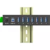 InLine 35396B sąsajų šakotuvas USB 3.2 Gen 1 (3.1 Gen 1) Type-B 5000 Mbit/s juodas