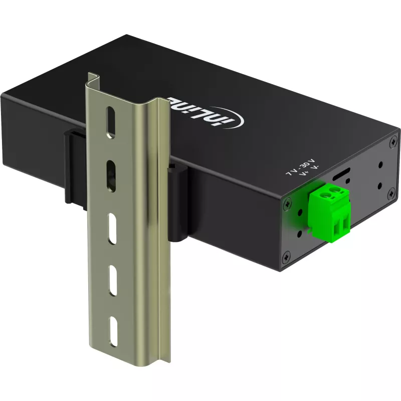 InLine 35396B sąsajų šakotuvas USB 3.2 Gen 1 (3.1 Gen 1) Type-B 5000 Mbit/s juodas