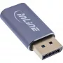InLine 64107I vaizdo kabelio adapteris USB Type-C DisplayPort Pilka