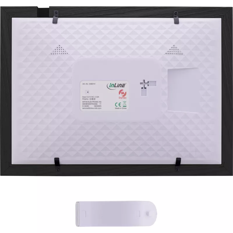 InLine WiFi skaitmeninis nuotraukų rėmelis WiFRAME 2, 10,1 colio 1920x1200 16:10 IPS jutiklinis, Frameo programa