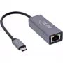 InLine 33380Q RJ-45 adapteris USB Type-C kištukas 1 Gbit/s pilkas