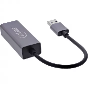 InLine 33380P sąsajos kortelės / adapteris RJ-45 USB Type-A (vyriškas) 1 Gbit/s