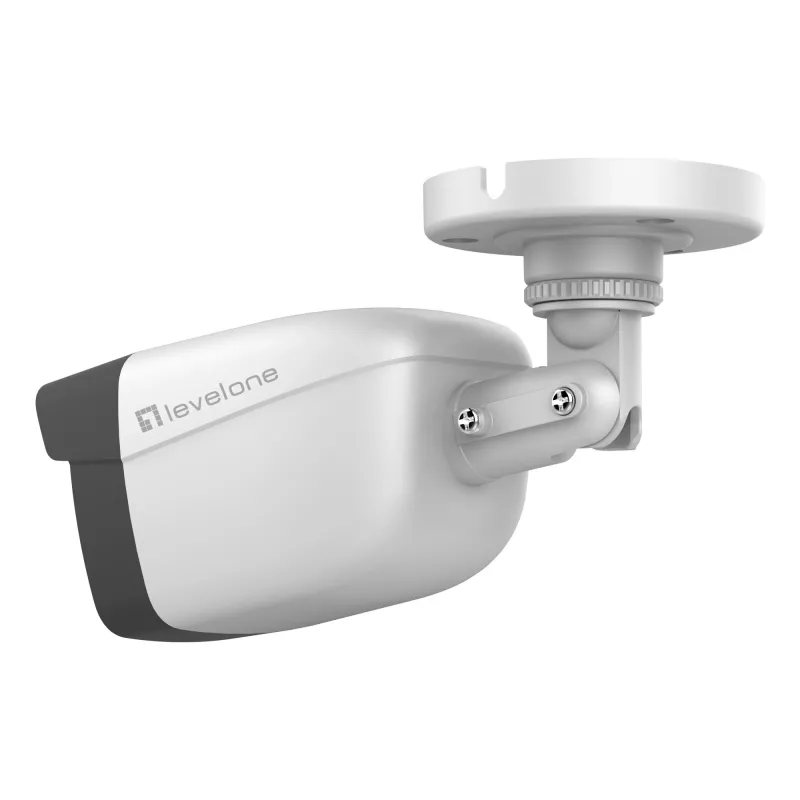 LevelOne GEMINI fiksuoto IP tinklo kamera, 2 megapikselių, H.265, 802.3af PoE, IR šviesos diodai, vidaus / lauko