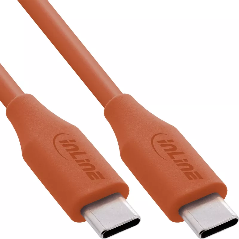 InLine 35891O USB laidas USB 2.0 1 m USB C oranžinis