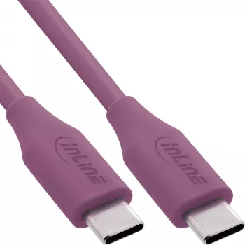 InLine 35895P USB laidas USB 2.0 0,5 m USB C Violetinė
