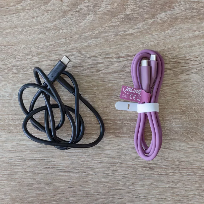 InLine 35895P USB laidas USB 2.0 0,5 m USB C Violetinė