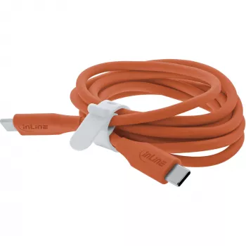 USB laidas InLine 35895O 0,5 m USB C oranžinis USB 2.0 0,48 Gbit/s