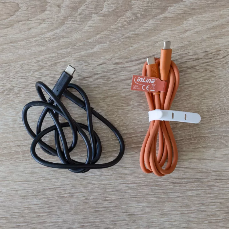 USB laidas InLine 35895O 0,5 m USB C oranžinis USB 2.0 0,48 Gbit/s