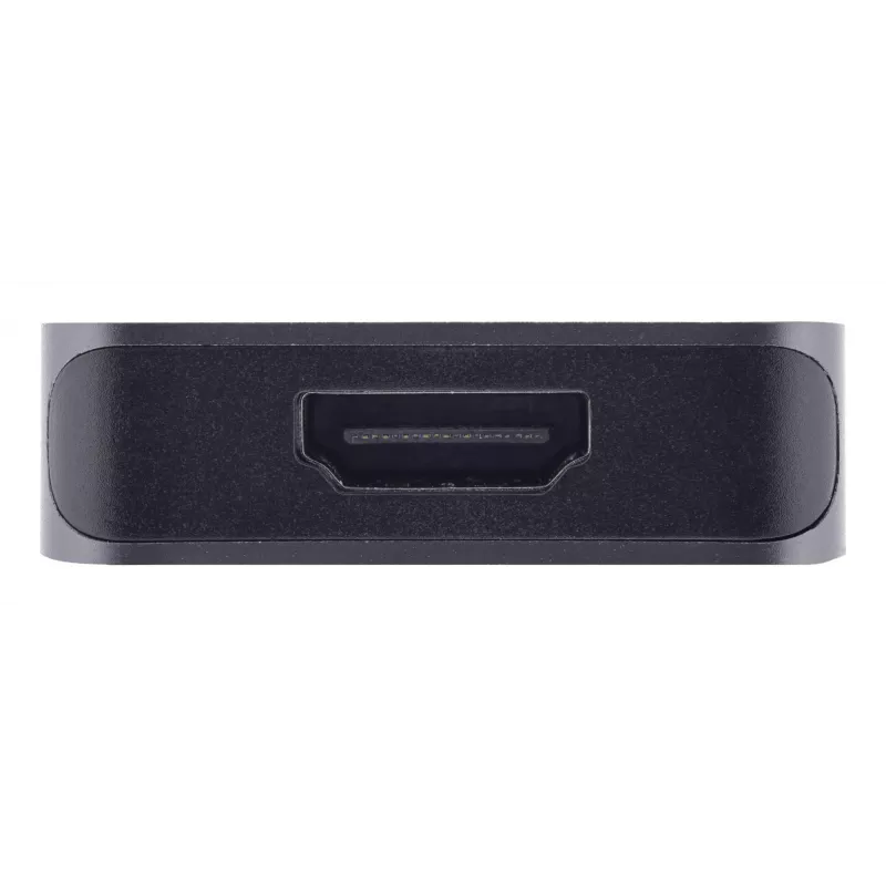 USB-C sąsajų šakotuvas InLine 35392D USB 3.2 Gen 2 Type-C pagrindinis prie HDMI, USB-A, USB-C 10000 Mbit/s pilka