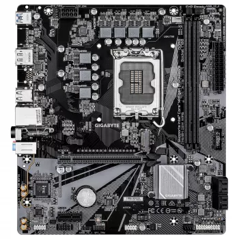 GIGABYTE H610M D3W WIFI6 pagrindinė plokštė – palaiko 14-os kartos Intel Core procesorius, 5+1+1 fazių VRM, iki 5600MHz DDR4, 1xPCIe 3.0 M.2, Wi-Fi 6, 1GbE LAN, USB 3.2 Gen 1