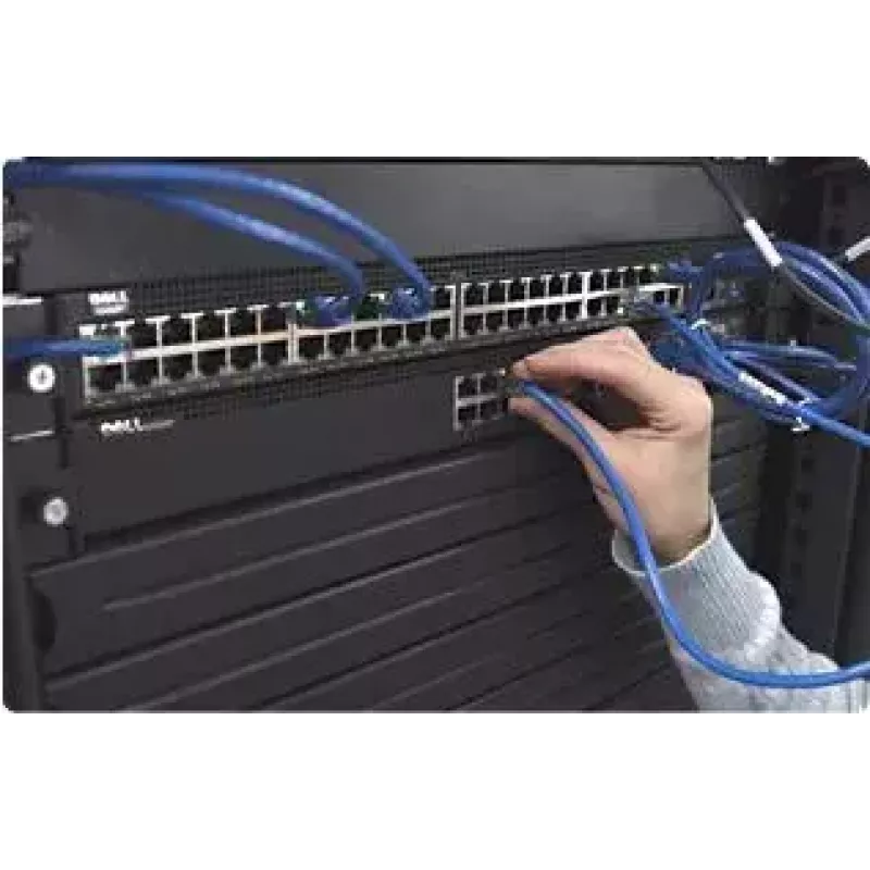 DELL N1524P valdomas L3 Gigabit Ethernet (10/100/1000) maitinimas per Ethernet (PoE) 1U juodos spalvos