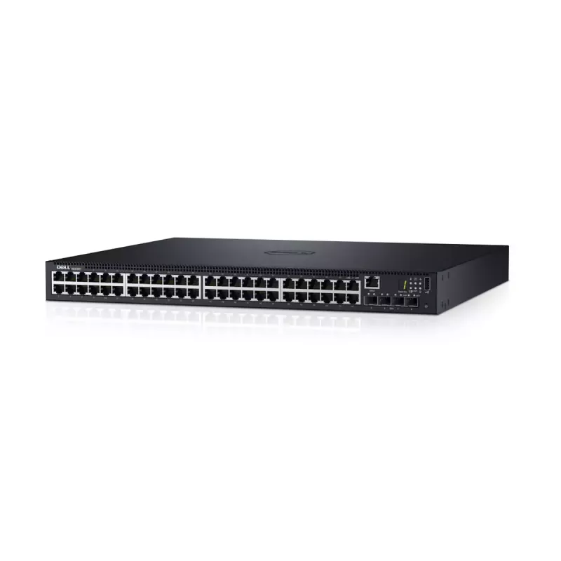 Valdomas L3 Gigabit Ethernet jungiklis Dell N1548 — 48× RJ-45 10/100/1000, 1U, 128 Gbit/s, 16k MAC, USB 2.0