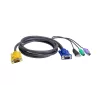 ATEN PS/2 USB KVM laidas 3m