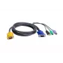 ATEN PS/2 USB KVM laidas 3m