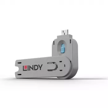 Prievado blokatorius raktas Lindy USB Type A prievado blokavimo raktas mėlynas