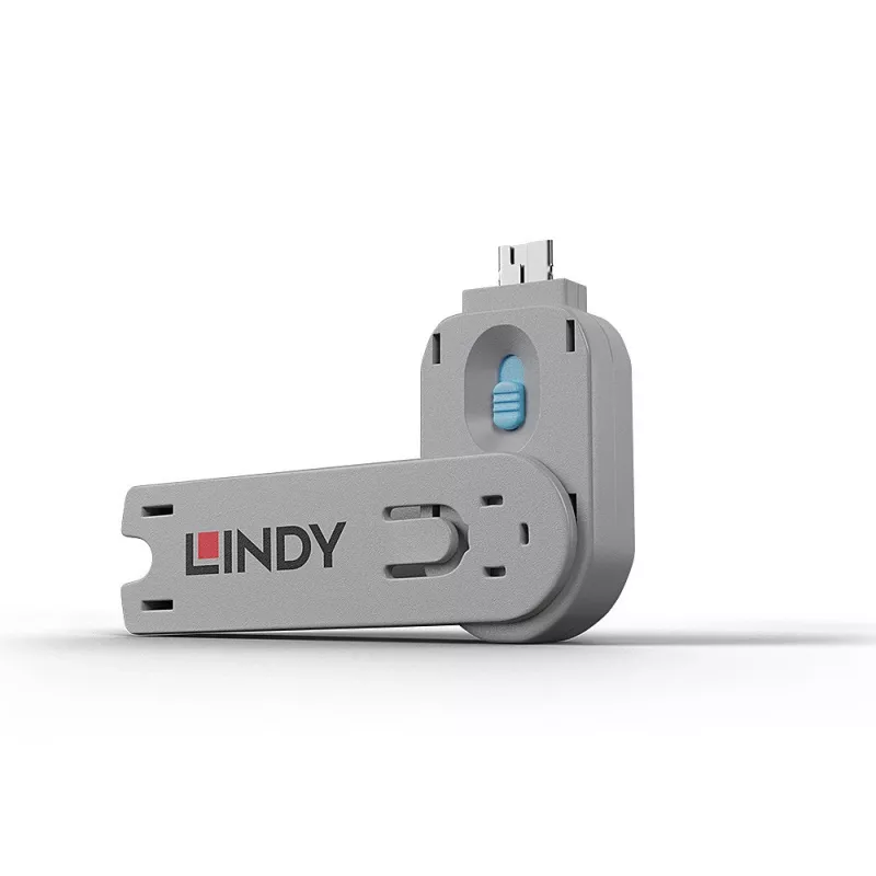 Prievado blokatorius raktas Lindy USB Type A prievado blokavimo raktas mėlynas