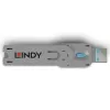Prievado blokatorius raktas Lindy USB Type A prievado blokavimo raktas mėlynas