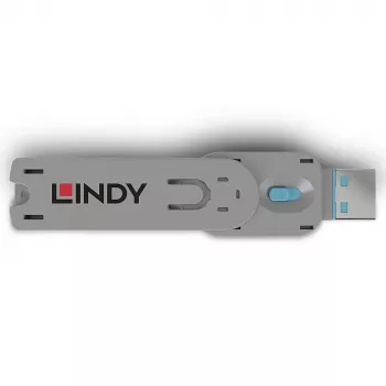 Prievado blokatorius raktas Lindy USB Type A prievado blokavimo raktas mėlynas