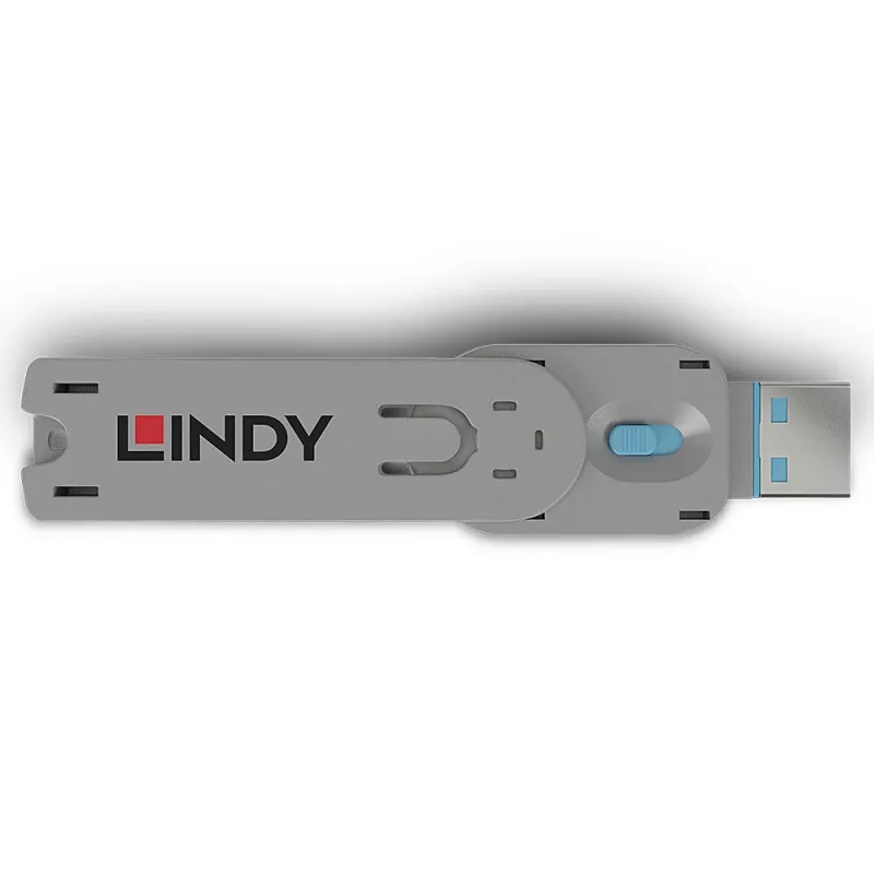 Prievado blokatorius raktas Lindy USB Type A prievado blokavimo raktas mėlynas