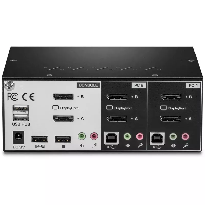 KVM jungiklis Trendnet TK-240DP Juoda