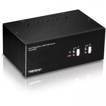 KVM jungiklis Trendnet TK-240DP Juoda