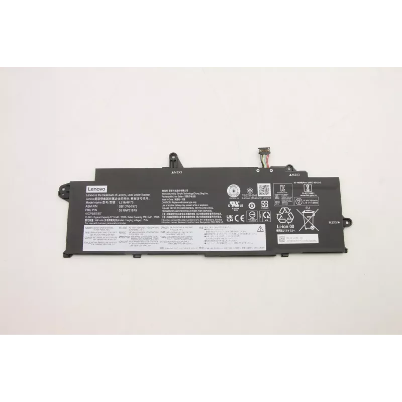 Lenovo 5B10W51875 nešiojamojo kompiuterio atsarginė dalis Baterija