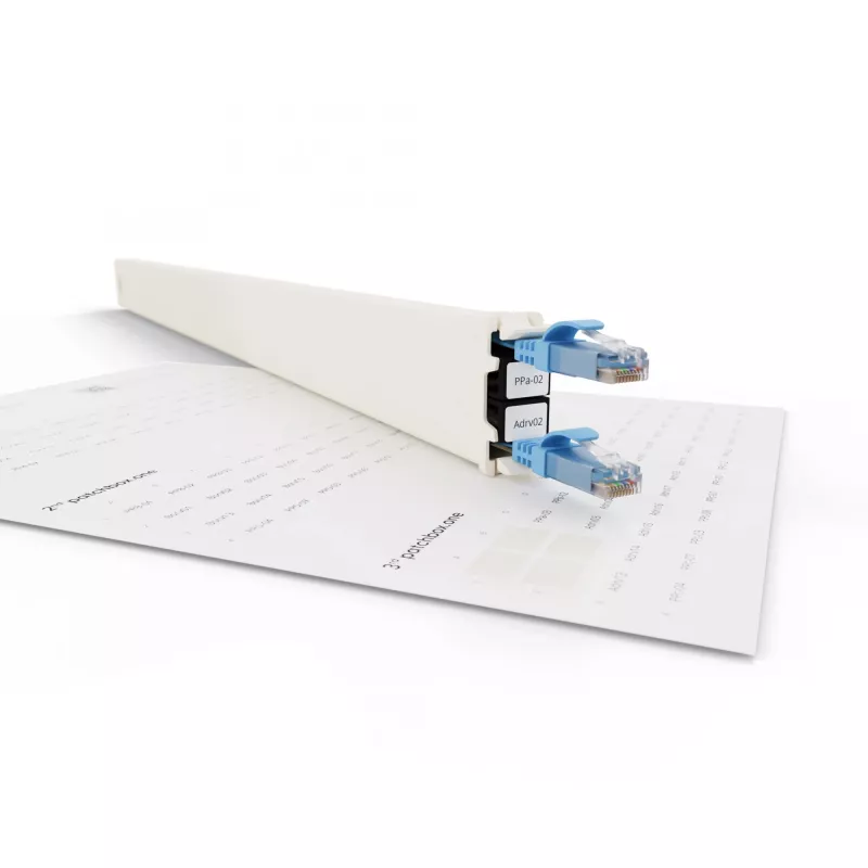 Patch panel priedas Patchbox PONEIDLABEL — popierinės etiketės pataisų skydeliams (PONEIDLABEL)