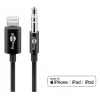 Garso ryšio kabelis Goobay Apple Lightning 3.5 mm 1 m Juoda