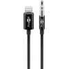 Garso ryšio kabelis Goobay Apple Lightning 3.5 mm 1 m Juoda