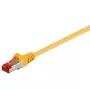 Tinklo komutacinis kabelis GOOBAY CAT6 S/FTP (PiMF), 3 m, geltonas, RJ-45–RJ-45