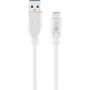 USB kabelis Goobay 67188 USB 3.2 Gen 1 1m USB C USB A Baltas