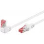komutacinis kabelis Goobay CAT 6 90° kampuotas S/FTP White 10m