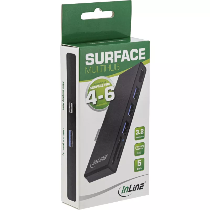 InLine Surface Pro 4/5/6 MultiHub USB-C dokinimo adapteris