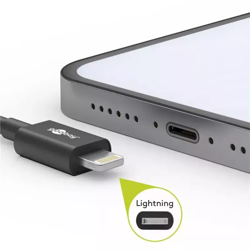Žaibo USB įkrovimo ir sinchronizavimo laidas Goobay 72906