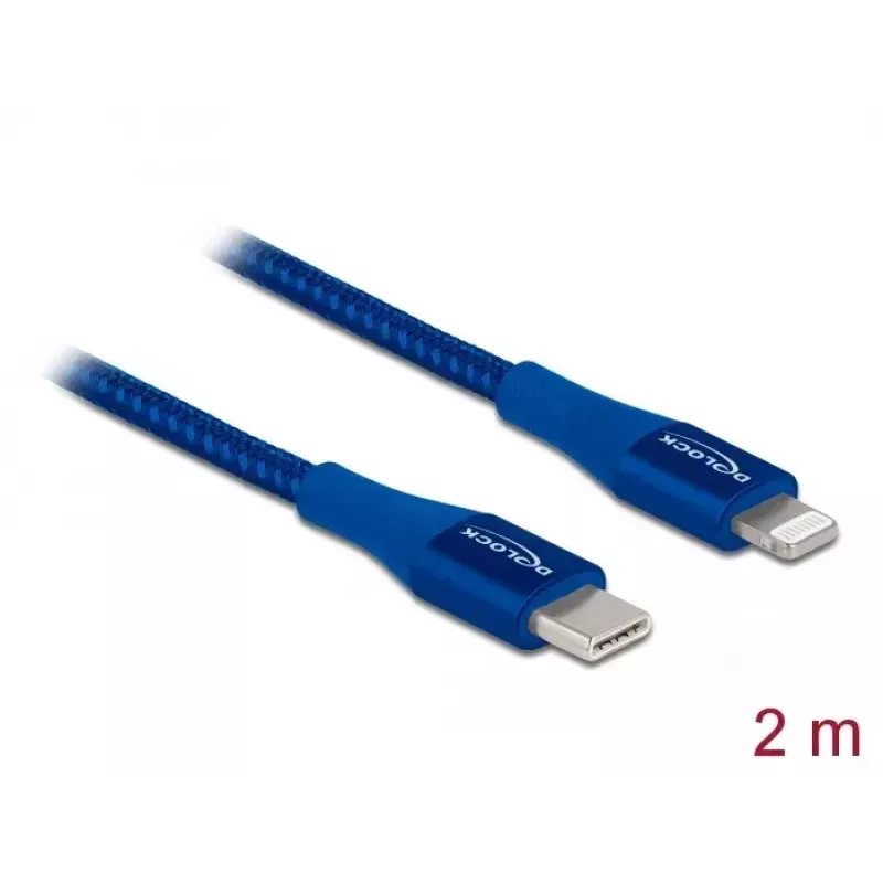 Duomenų ir įkrovimo laidas USB Type-C į Lightning DeLOCK 85417