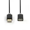USB laidas Nedis CCBW60010AT20 2 m USB 2.0 USB A antracitinis