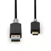USB laidas Nedis CCBW61600AT10 1m USB 3.2 Gen 1 USB A USB C Antracito