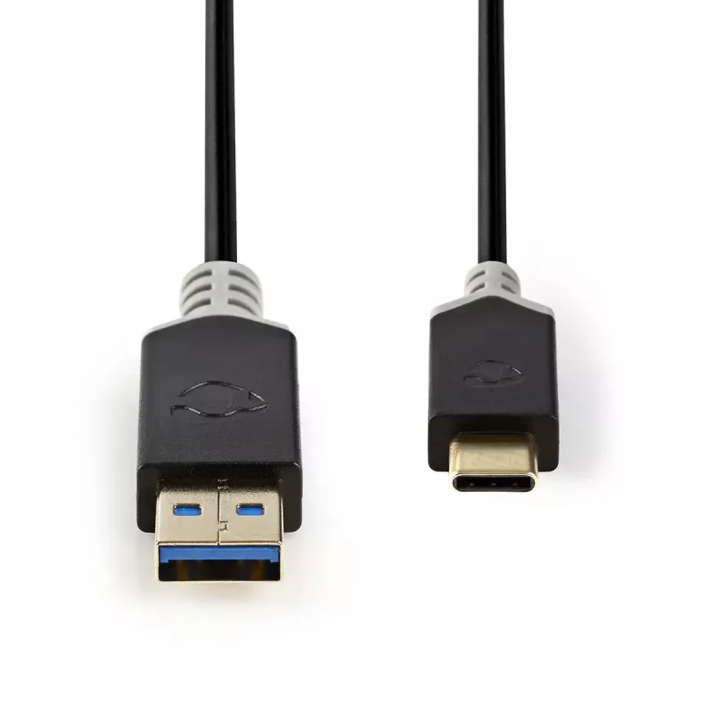 USB laidas Nedis CCBW61600AT10 1m USB 3.2 Gen 1 USB A USB C Antracito