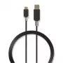 USB laidas Nedis CCBW61600AT10 1m USB 3.2 Gen 1 USB A USB C Antracito