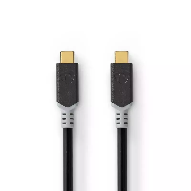 USB laidas Nedis CCBW64020AT20 USB4 Gen 2x2 2 m USB C juoda sidabrinė