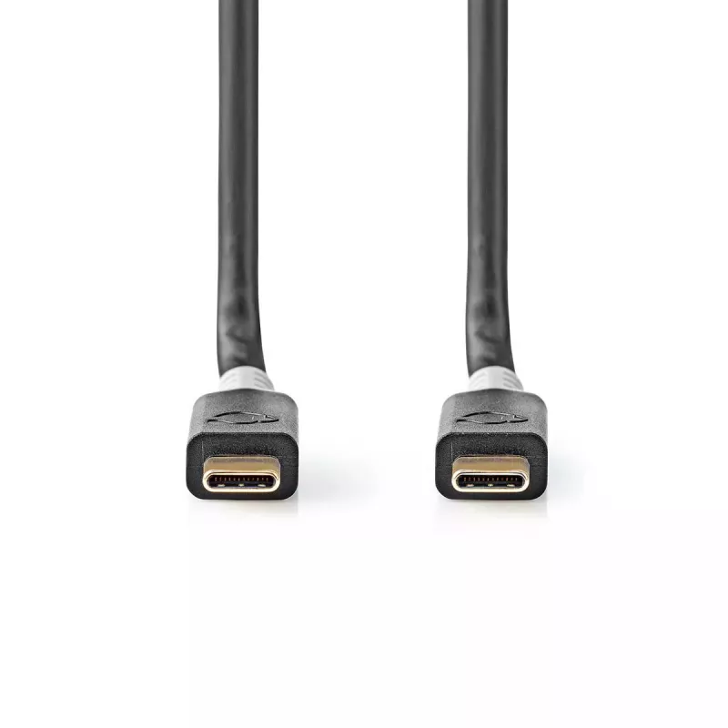 USB laidas Nedis CCBW64020AT20 USB4 Gen 2x2 2 m USB C juoda sidabrinė