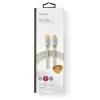 USB laidas Nedis CCTB60800AL10 USB 2.0 1 m USB C sidabrinis