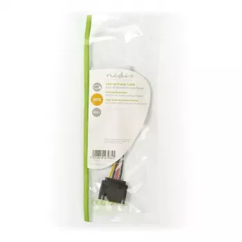 Nedis CCGP73520VA015 vidinis maitinimo laidas 0,15 m 2 x SATA 15 kontaktų Molex 4 kontaktų