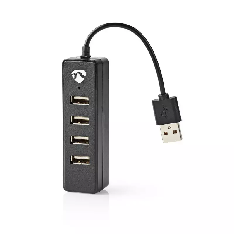 USB šakotuvas Nedis UHUBU2420BK USB 2.0 480 Mbit/s juodas